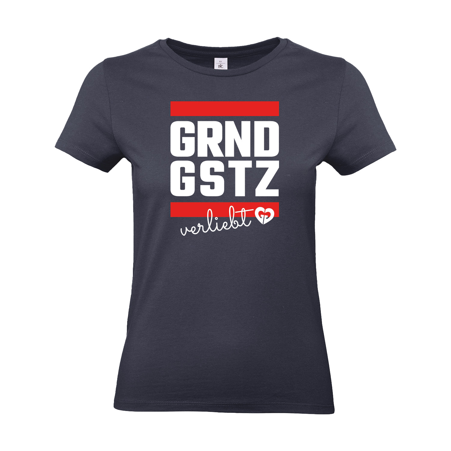 T-Shirt tailliert »GRNDGSTZ verliebt«            