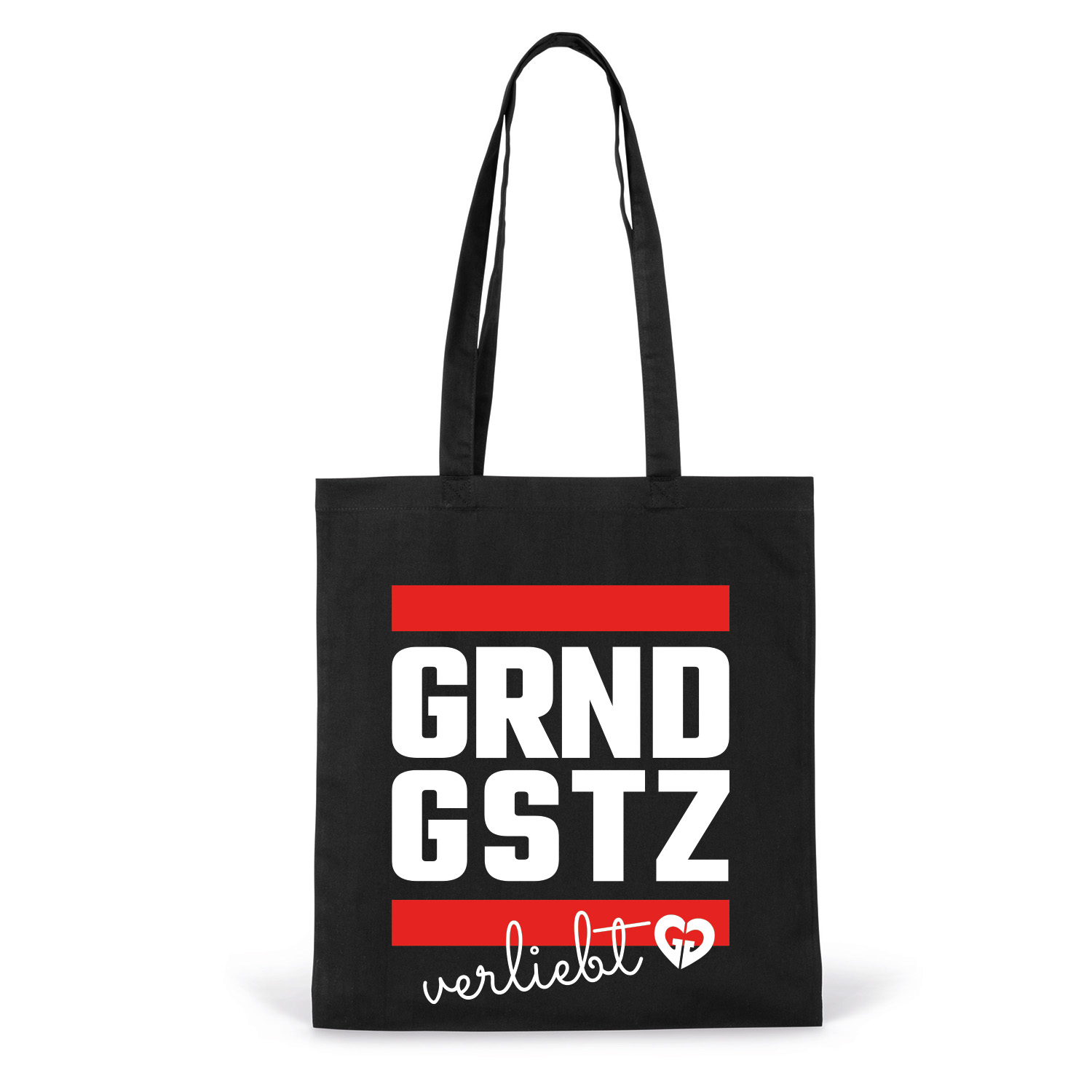 Jutebeutel »GRNDGSTZ verliebt«         