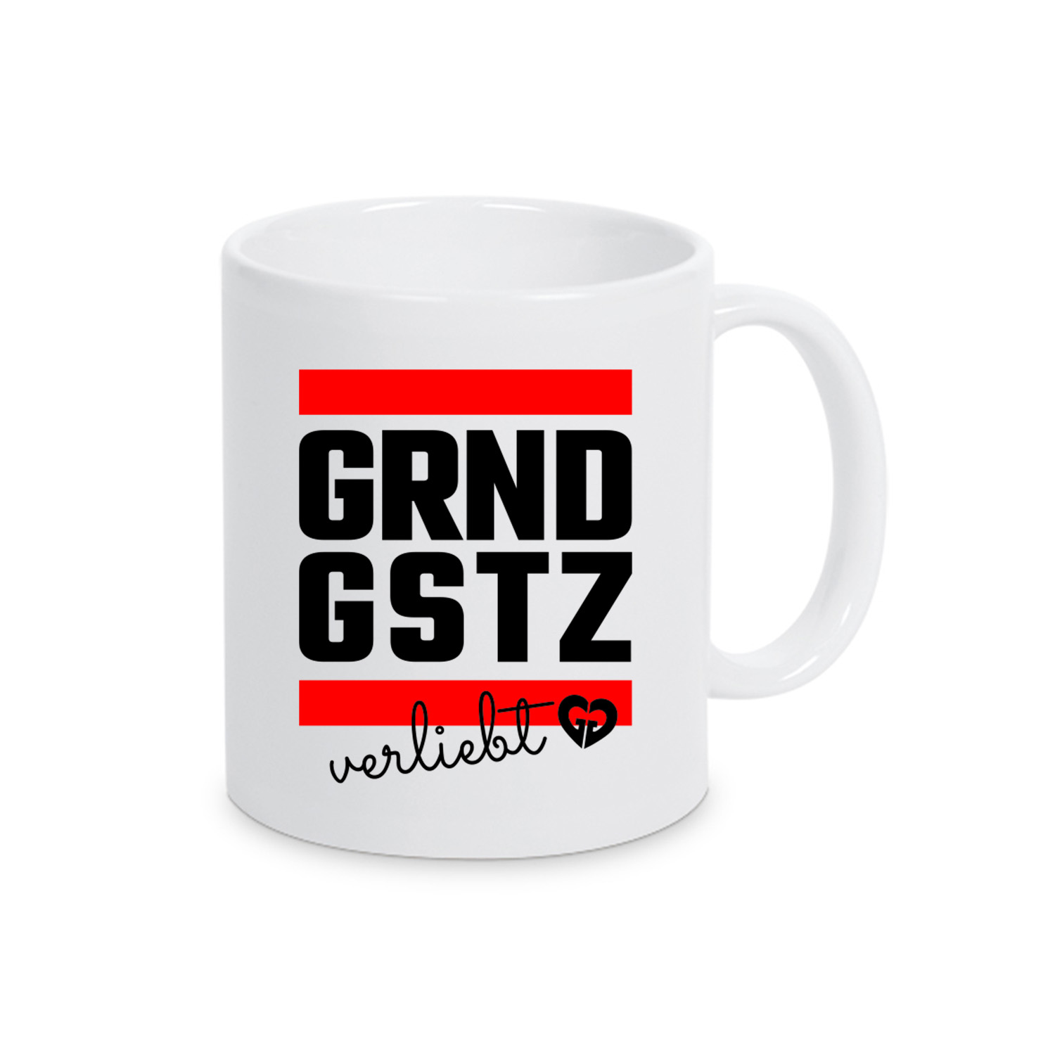 Tasse »GRNDSTZ verliebt«       