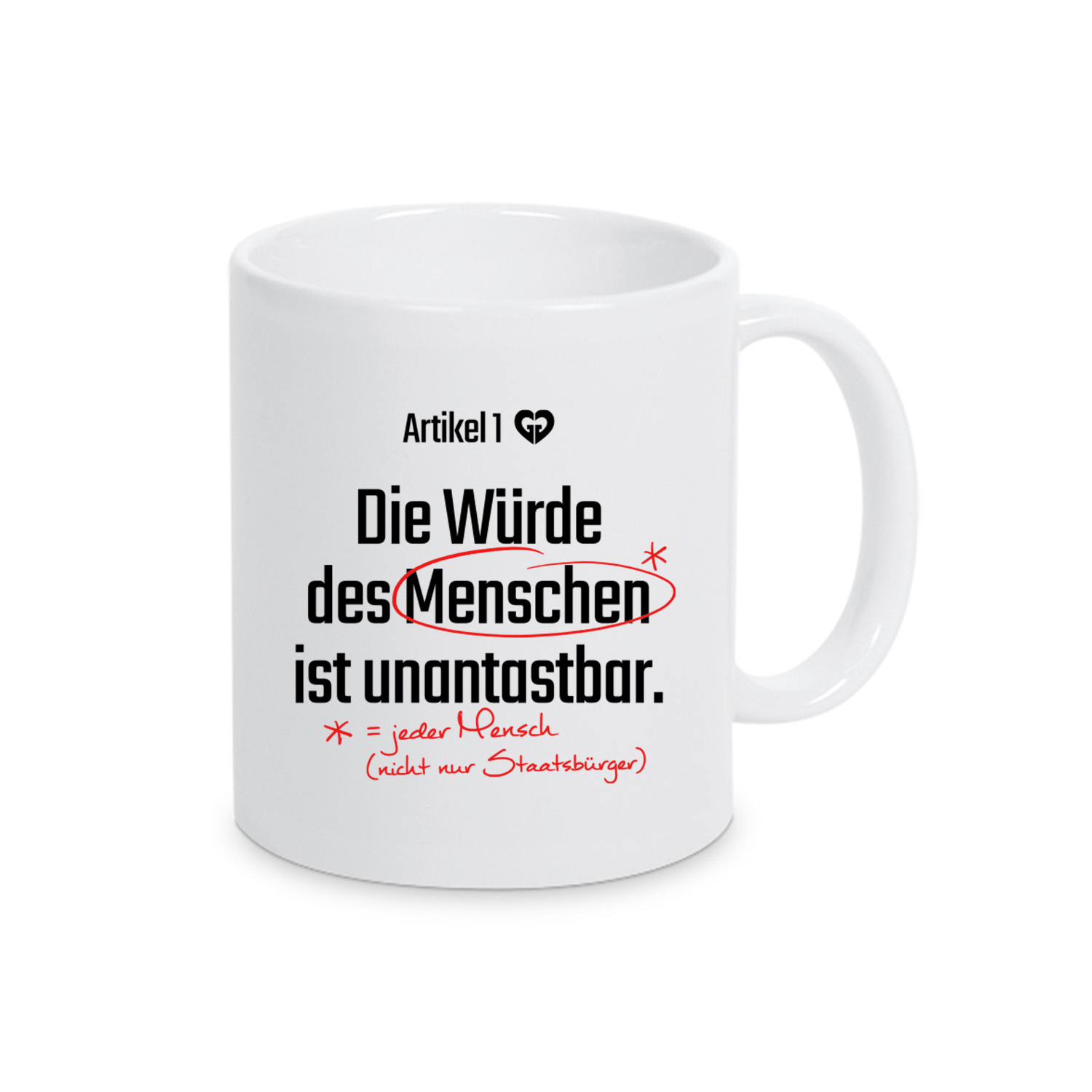 Tasse »Artikel 1 GG«         