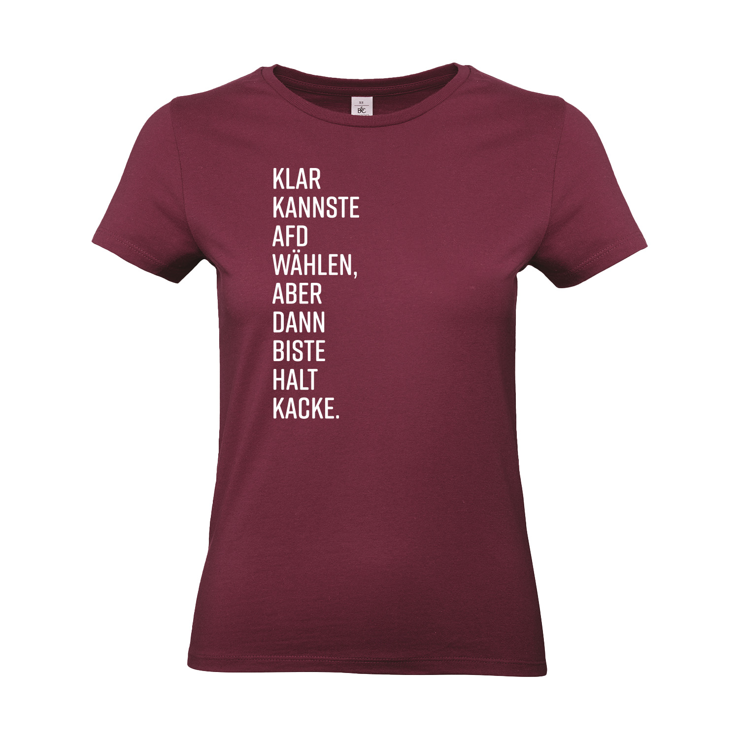 T-Shirt tailliert »Dann biste halt...«        